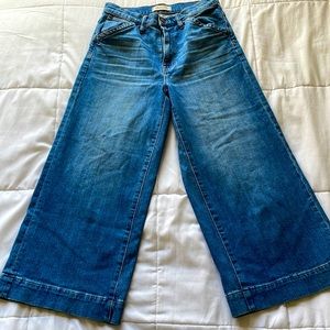 MADEWELL wide leg crop high rise jeans size 28